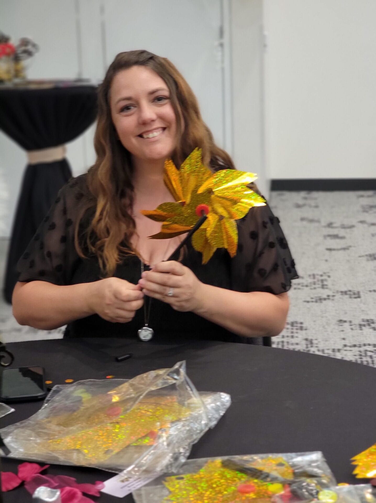 Working on decoration for prom
