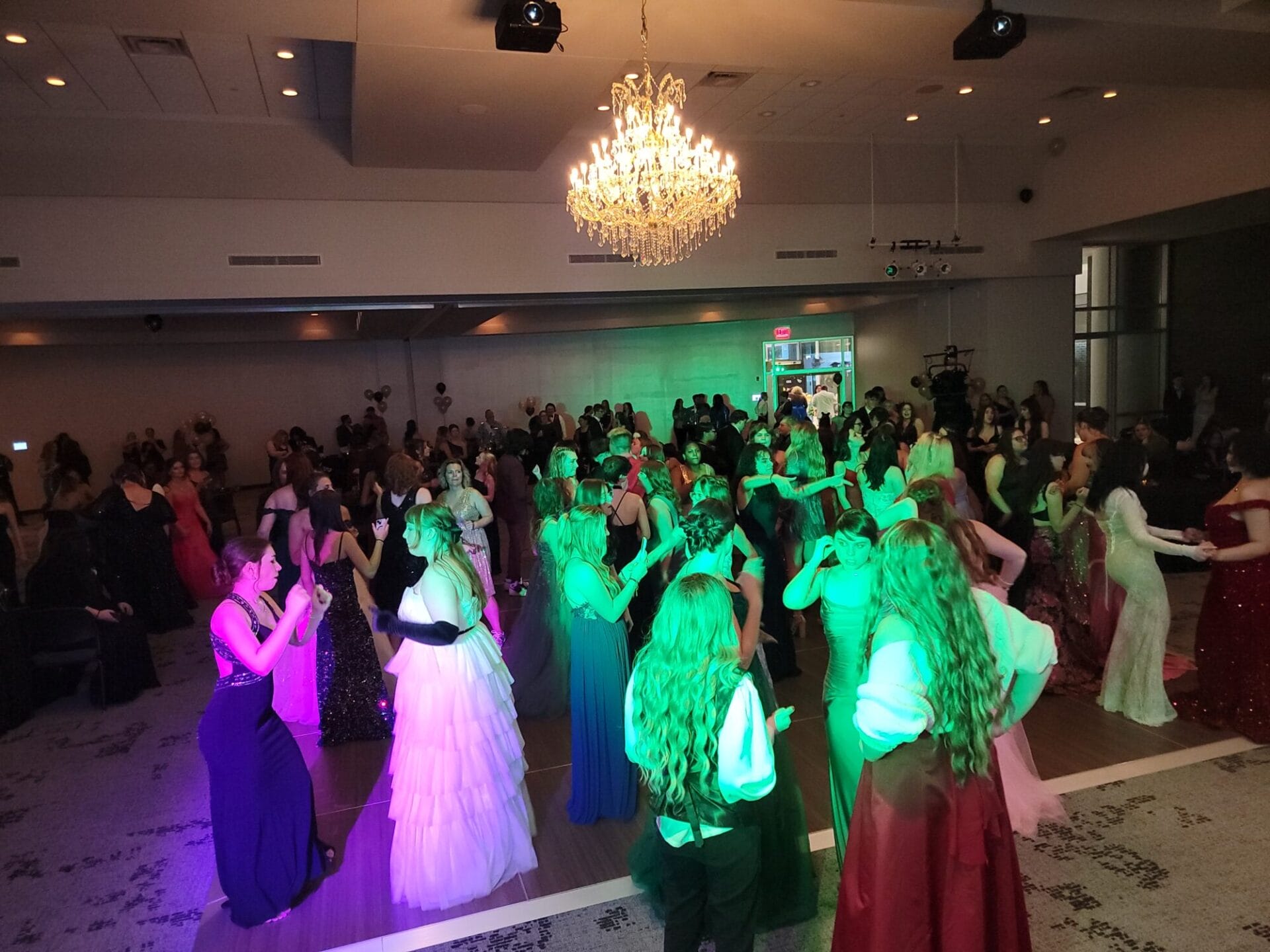 Students dancing at their prom