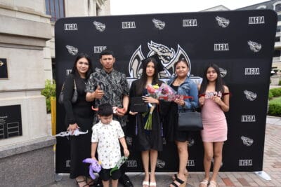 Family at graduation