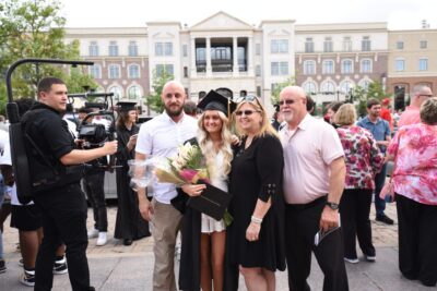 Family photo at graduation day