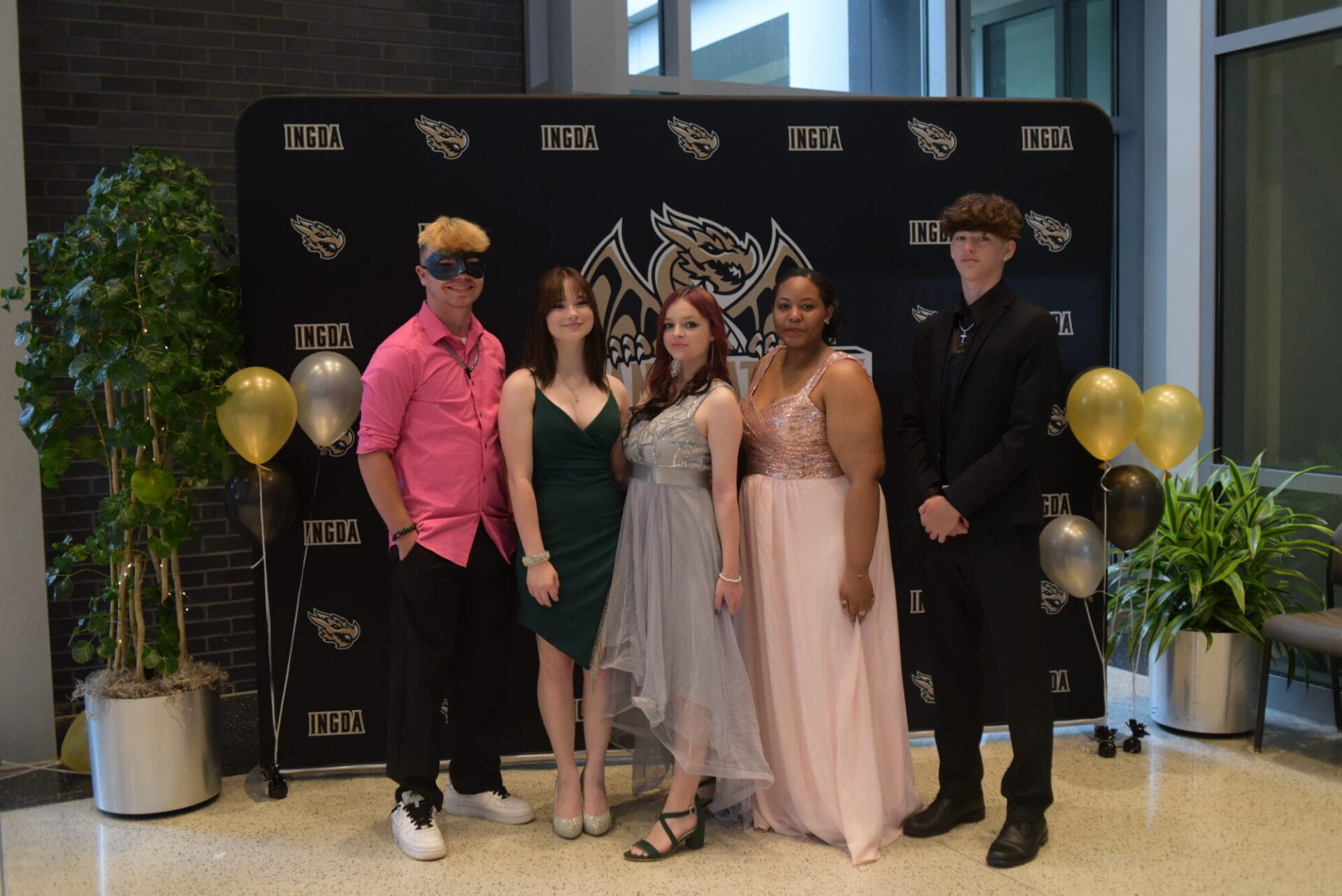 Students at their prom