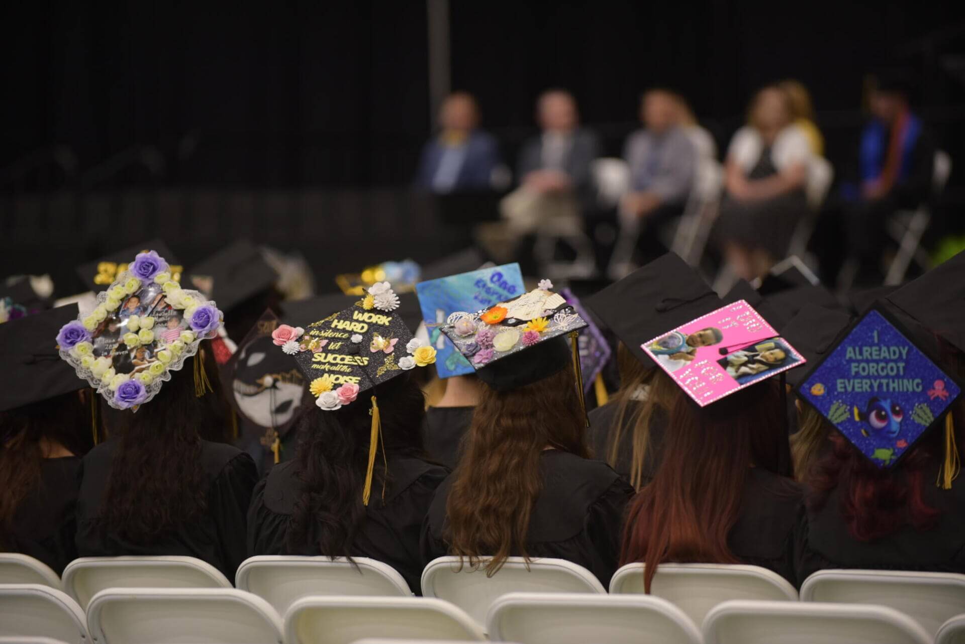 Graduation hats styled