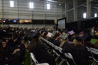 Styled graduation hats