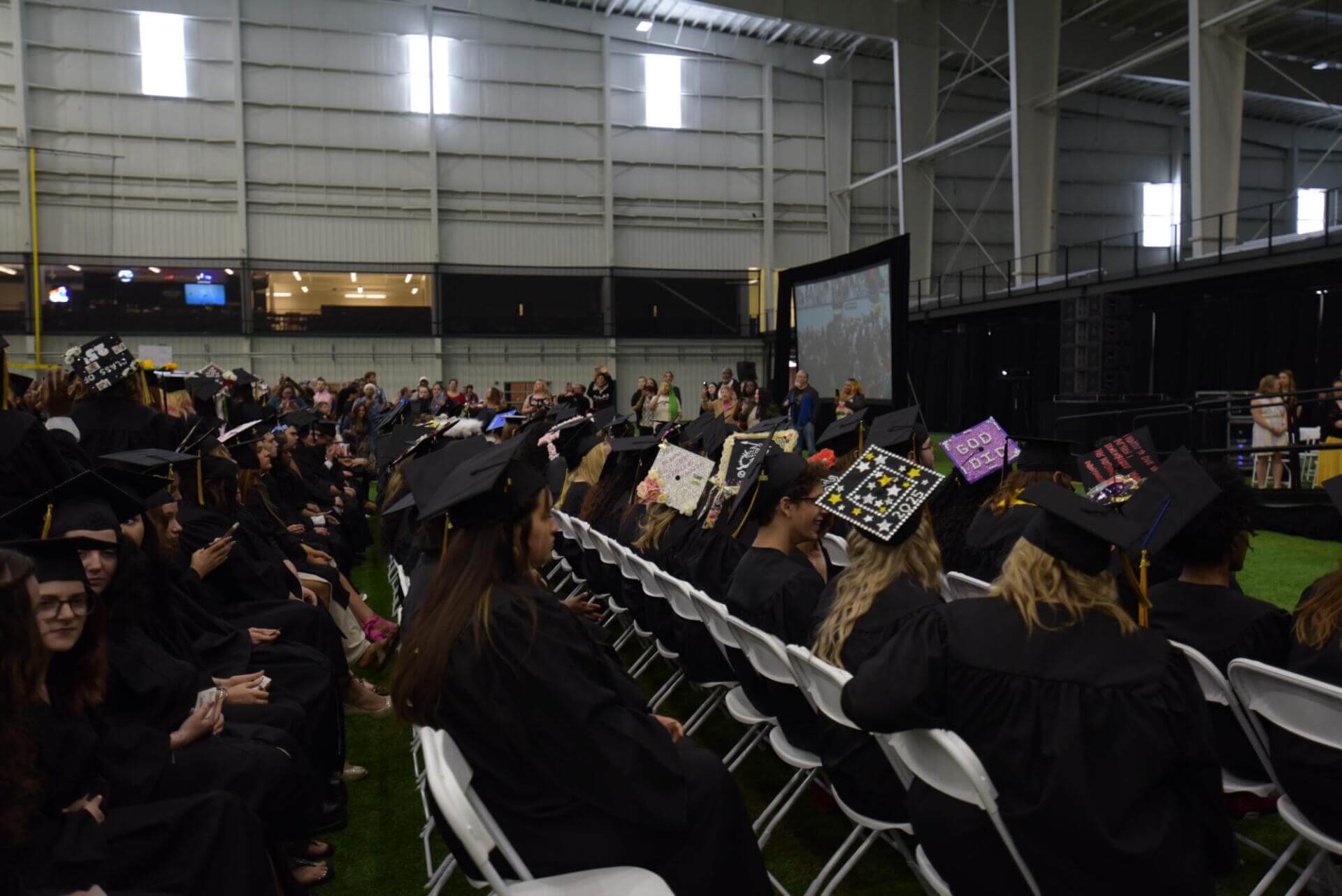 Styled graduation hats