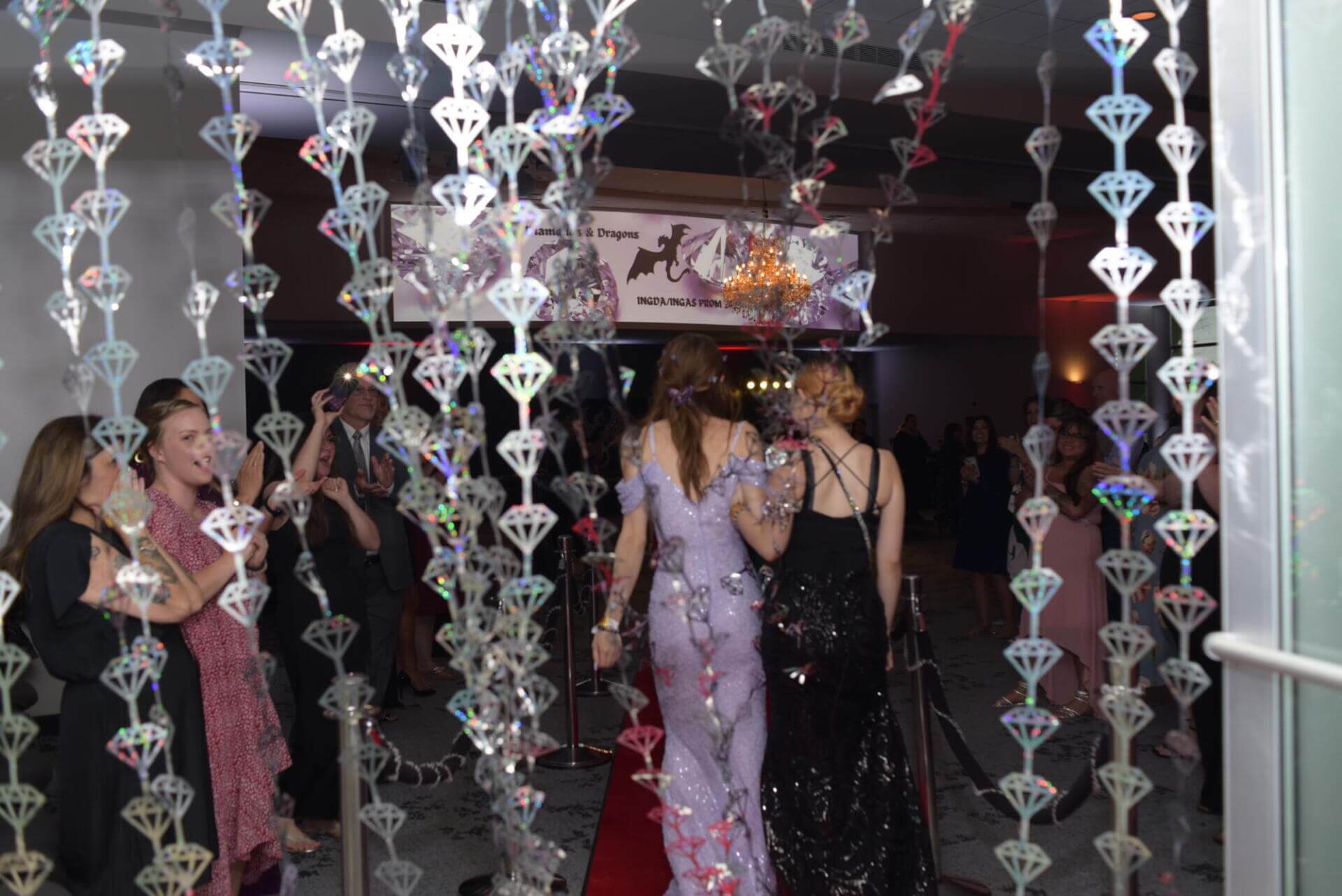 Girls in their prom night