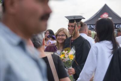 family at the graduation