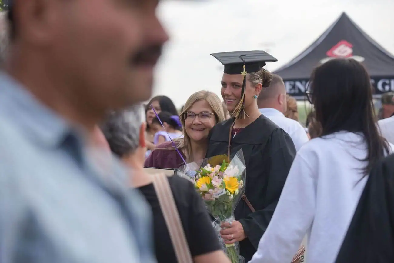 family at the graduation