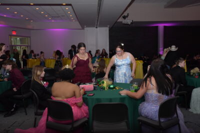 student table at prom