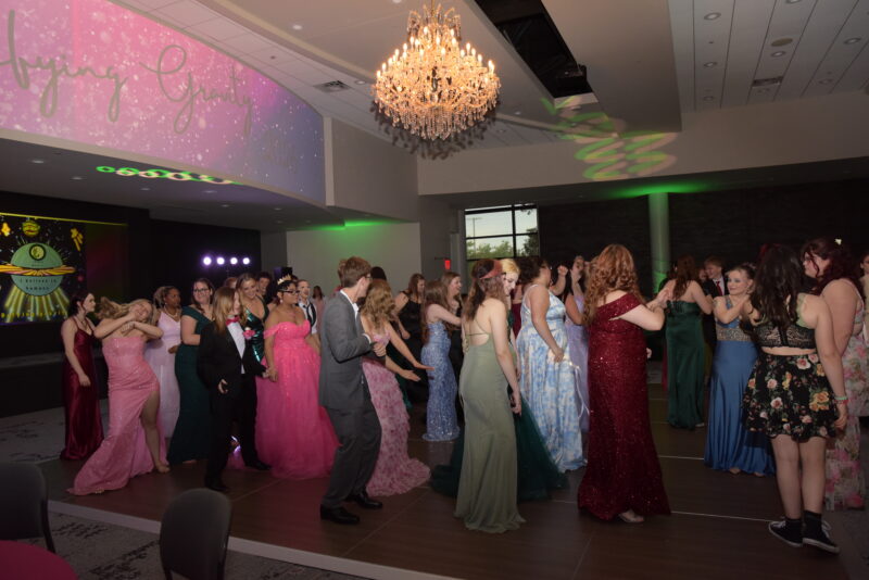 students on the dance floor