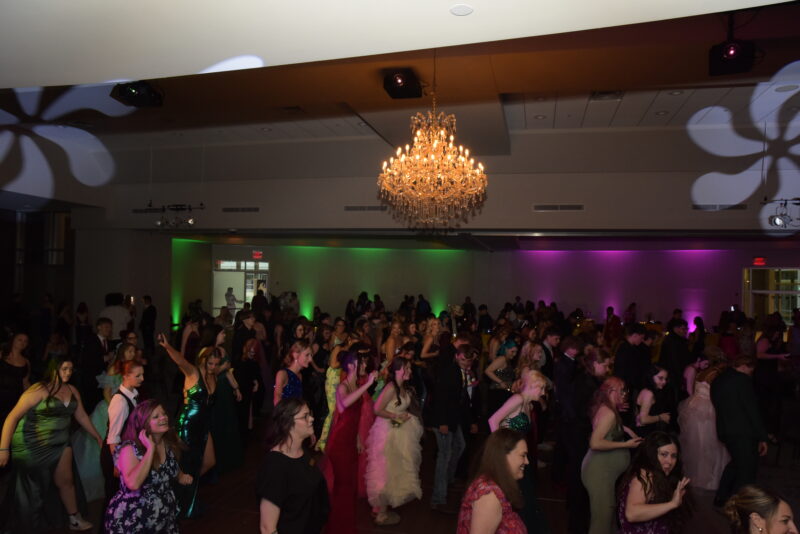people dancing at the prom