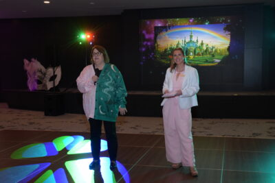 directors giving speeches at prom