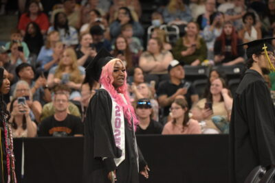 girl student at graduation