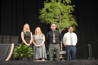 teachers in the auditorium