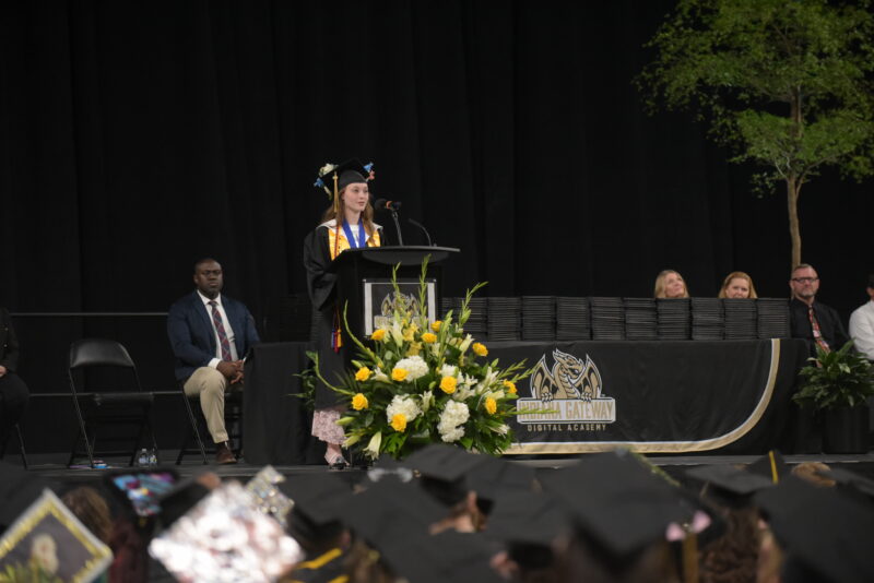 speaker student at graduation